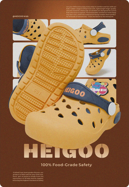yellow childrens garden clogs