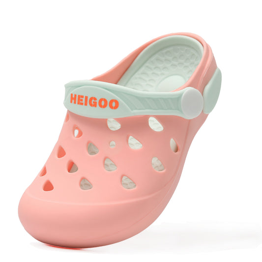HEIGOO Kids Silicone Clogs – Non-Slip, Safe, Soft & Comfy – Pink